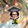 Custom Funny Face Graduation Acrylic Ornament HA75 892710