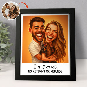 Caricature Wall Art For Funny Couples Picture Frame LM32 895097