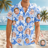 Custom Face Photo Tropical Aloha Hawaii Shirt LM32 669295