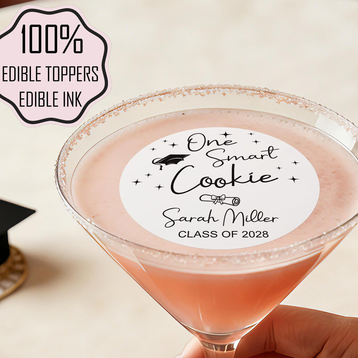 Personalized Graduation Drink Toppers - Class Of 2026 Cocktail Toppers LM32 899923