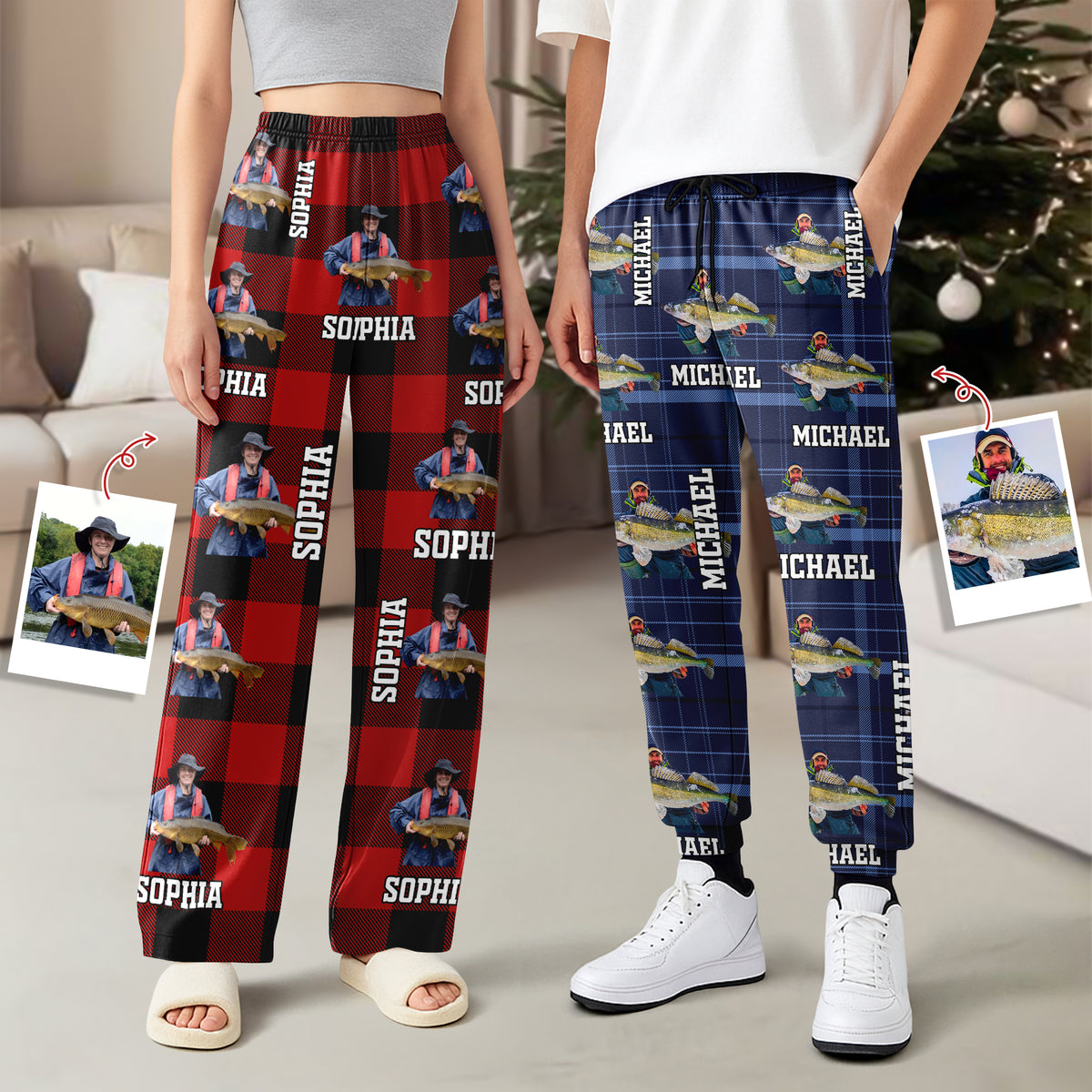 Custom Photo Fishing Sweatpants Christmas Gift For Fishing Lovers, Fisherman HA75 898262