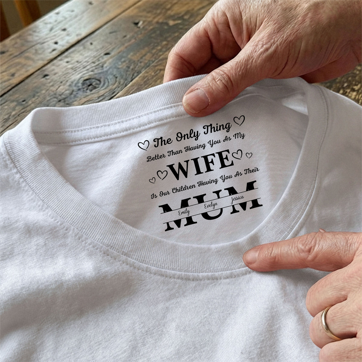 Having You As My Wife Mother's Day Gift Personalized Back Neck Shirt HA75 920784