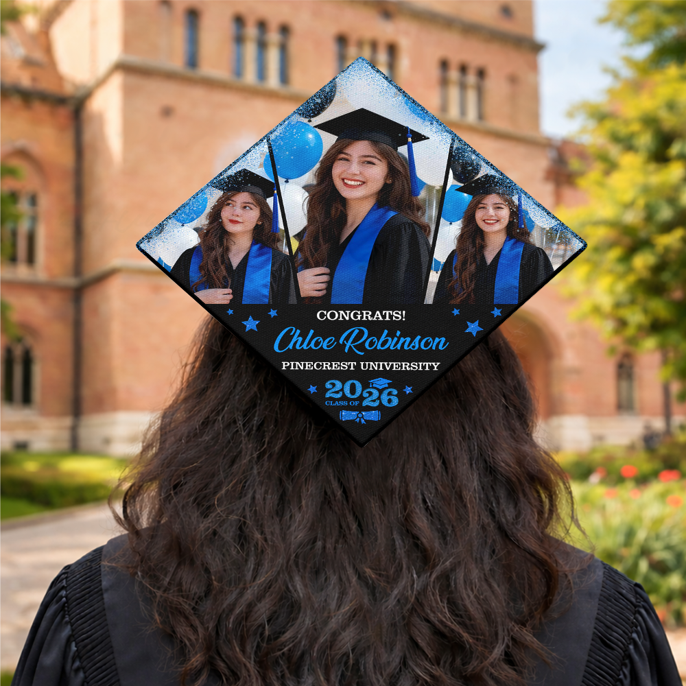 Custom Photo Class of 2026 Graduation Cap Topper Graduation Gift CH07 910890
