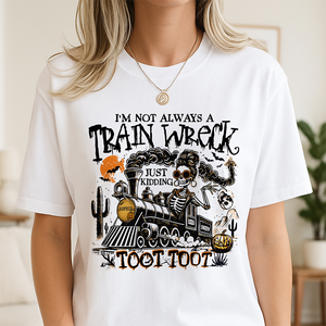 Personalized I’m Not Always A Train Wreck Halloween Humor Bright Shirt HA75 897498
