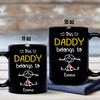 Personalized This Papa Belongs To Us Black Mug Gift For Father’s Day HA75 921444