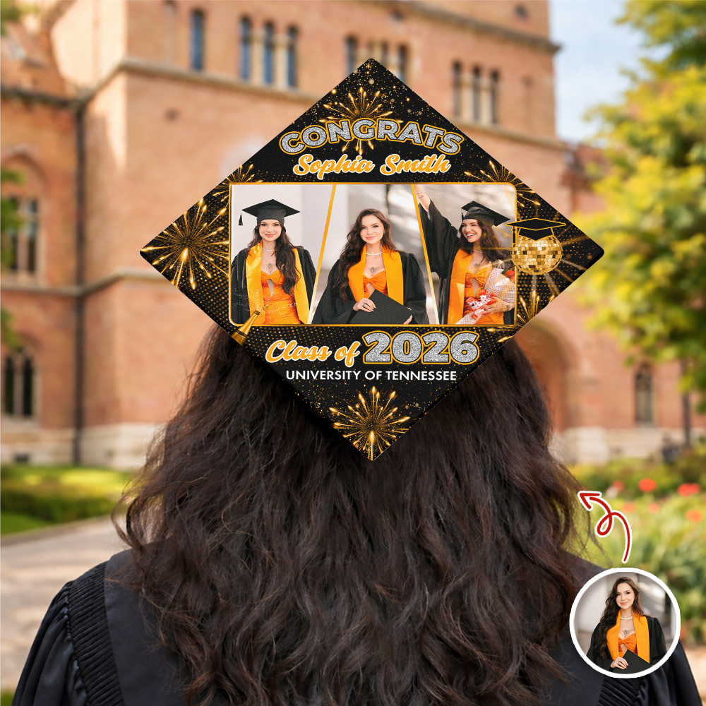 Custom Photo Class of 2026 Graduation Party Graduation Cap Topper HO82 901670