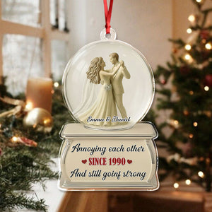 Dancing Couple Snow Globe - Personalized Acrylic Ornament CH07 899510