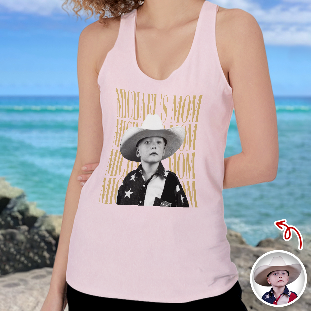 Personalized Vintage Photo Dad, Mom Tanktop CH07 911702