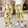 Custom Cute Dog Face Lovely Pattern Christmas Sweatpants For Dog Lovers LM32 895727