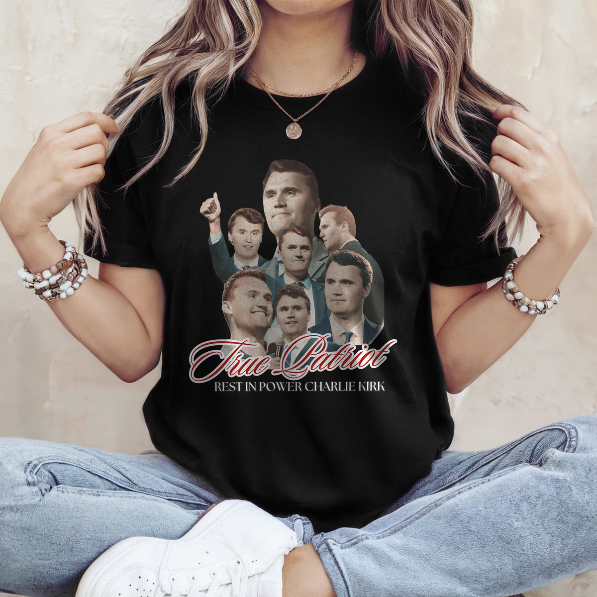 True Patriot Rest In Power Charlie Kirk Dark Shirt HO82 65810