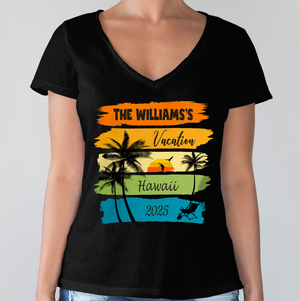 Custom Family Vacation Shirts 2025 – Personalized Family Trip Dark Shirts LM32 893817