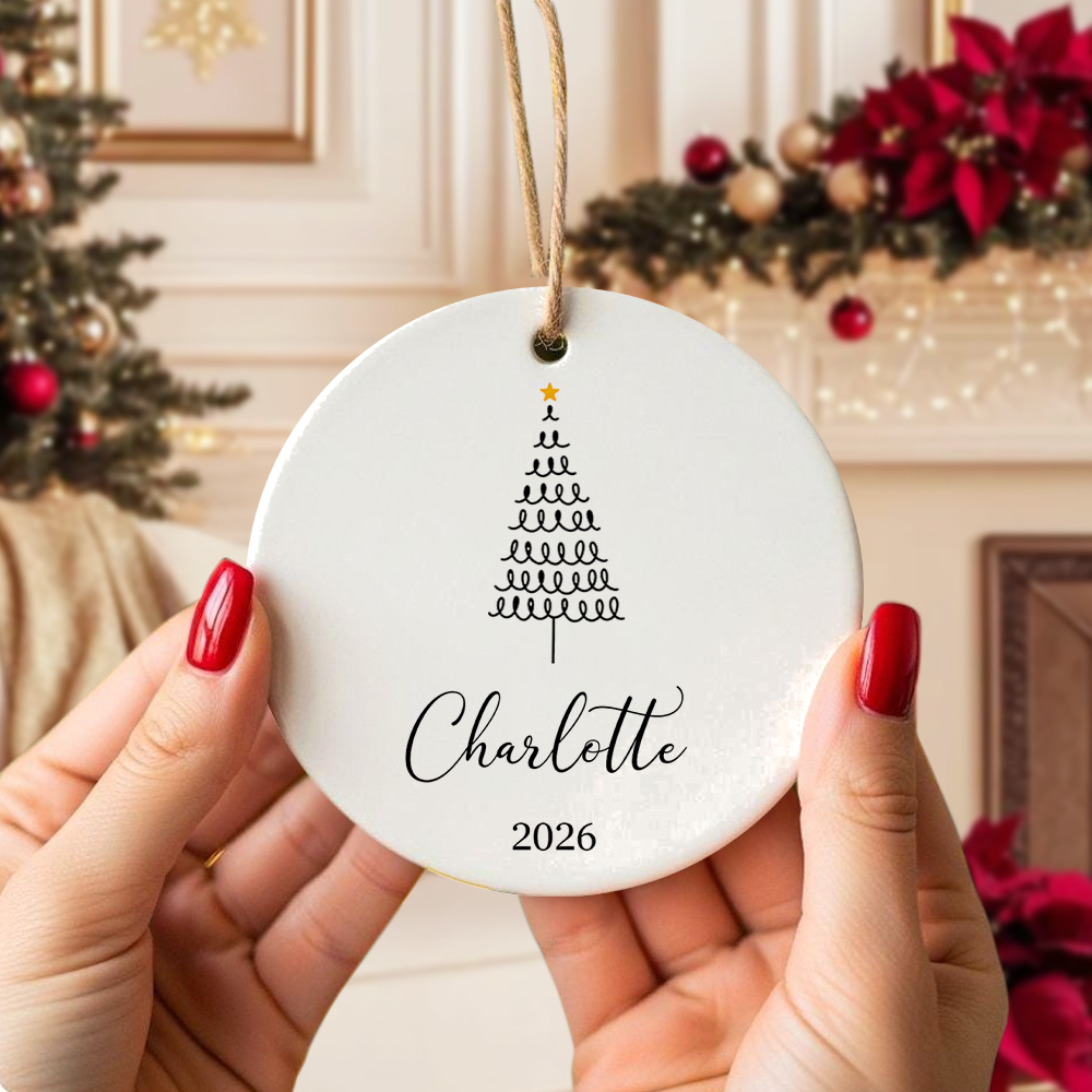Personalized Custom Name Family Ceramic Ornament For Christmas TH10 170651