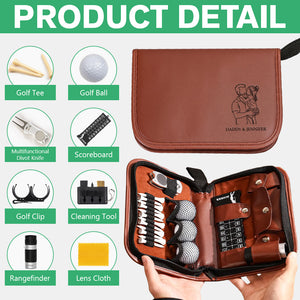 Custom Dad And Kids Portrait Photo Drawing Style Family Golf Set Engraved Accessories HA75 898652