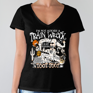 Personalized I’m Not Always A Train Wreck Halloween Humor Dark Shirt HA75 897500