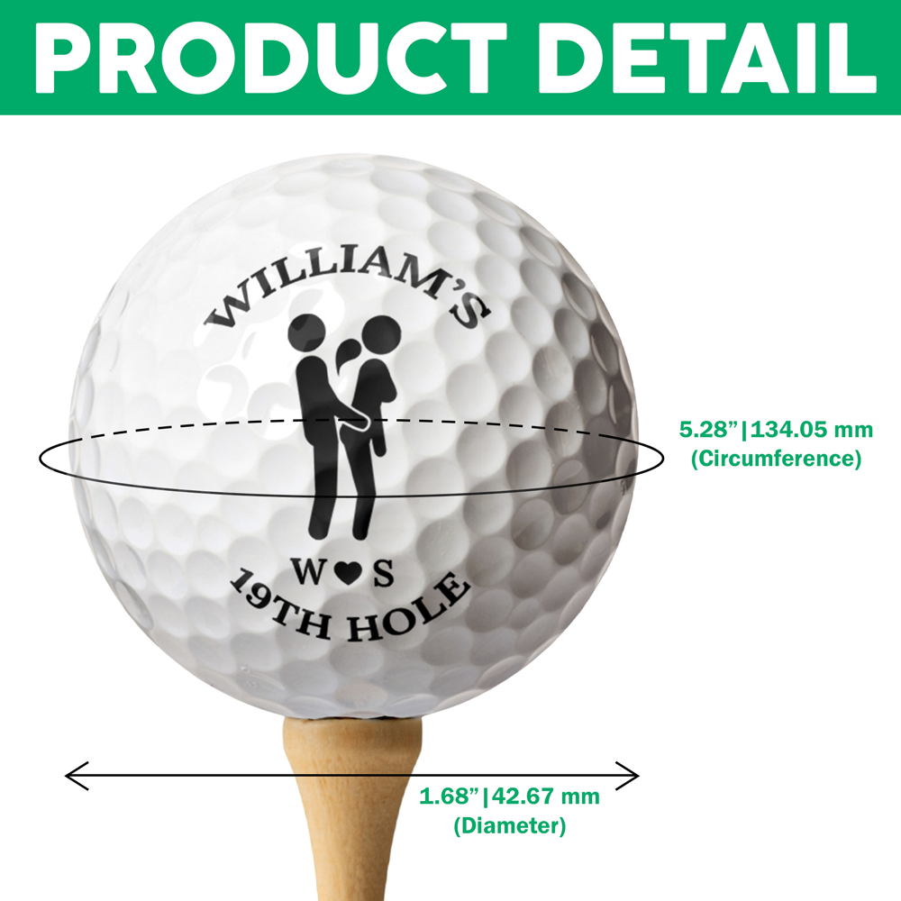 19th Hole Adult Personalized Funny Adult Golf Ball Gift for Golfer HA75 919302