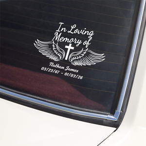 Personalized In Loving Memory of Loved One Car Window Decal Sticker Memorial Gift CH07 910214