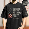 Personalized Family Name Father's Day Gifts, Legend, Husband, Dad And Grandpa Dark Shirt HO82 902708