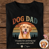 Custom Dog Dad Vintage Dark Shirt For Dog Lovers CH07 911440