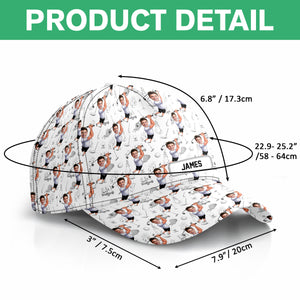 Custom Funny Golfer Photo Classic Cap - Golf Lovers Gift CH07 896350
