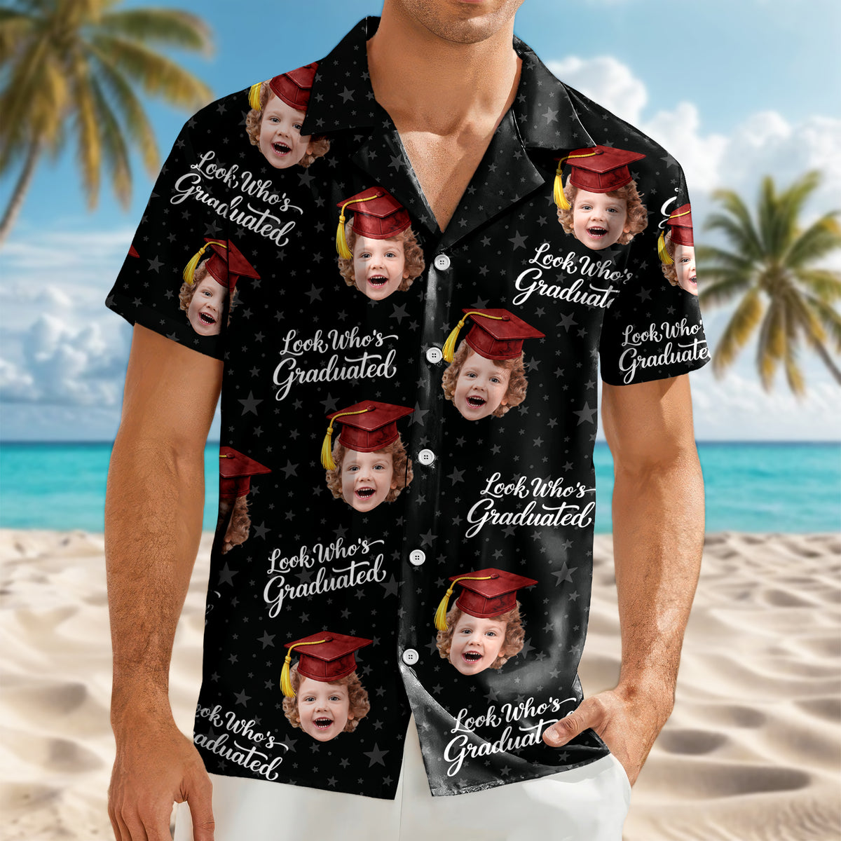 Custom Photo Look Who's Graduated Hawaii Shirt Graduation Gift HA75 921222