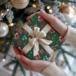 Gen A Six Seven - 67 Meme Christmas Gift Wrapping Paper LM32 897205