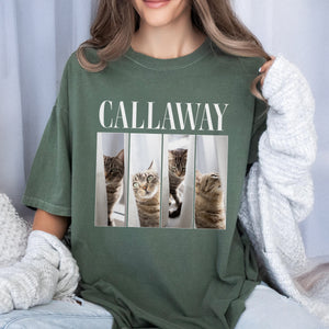 Custom Cat Photo Bootleg Comfort Color Shirt Gift For Cat Lovers CH07 899378