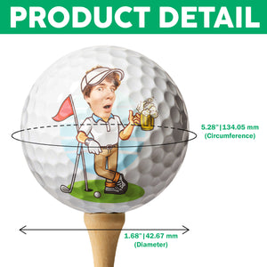 Custom Funny Face If Found Please Hit Better Unique Golf Ball LM32 893547