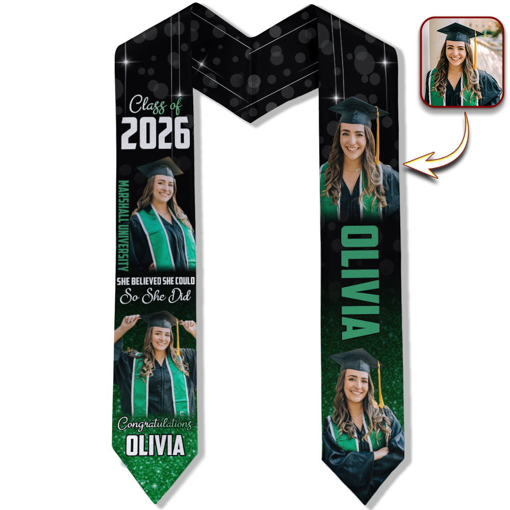Custom Photo School Name Senior Class of 2026 Graduate Stole Graduation Gifts HO82 901642