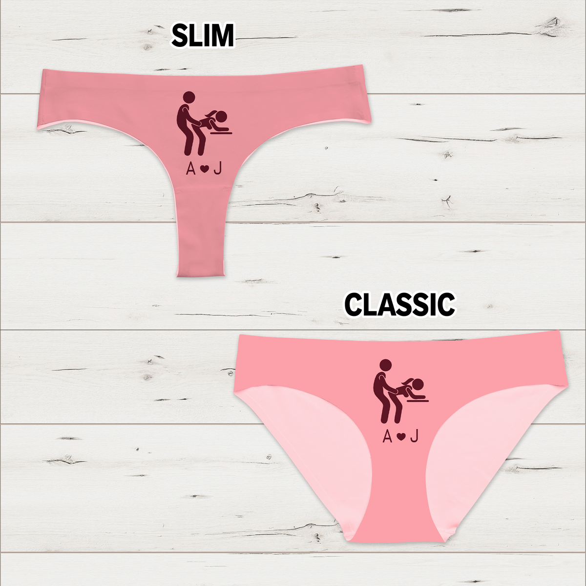 Personalized Funny Adult Underwear for Women – Custom Briefs, Novelty Gift for Her, Fun Personalized Gift CH07 180394