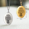 Custom Photo You Left Paw Prints On My Heart Dog Memorial Locket Necklace HO82 893674