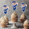 Funny Graduate Caricature Cupcake Toppers Personalized Gift HO82 893780