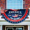 Custom Family Name America 250 Birthday 1776-2026 Non-Pleated Fan Flag HA75 920366