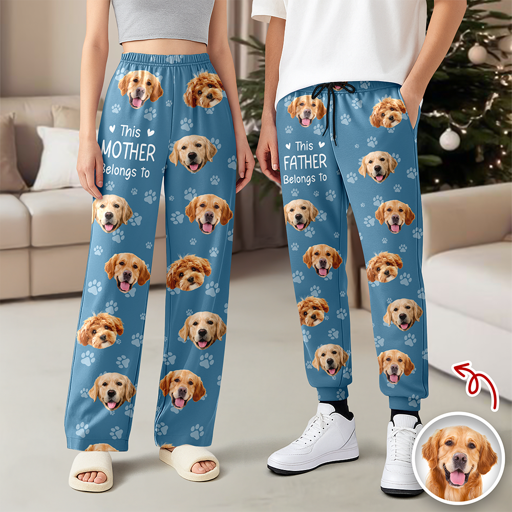 Custom Dog Photo This Mother Belongs to Sweatpants Personalized Gift for Pet Lovers TH10 169281