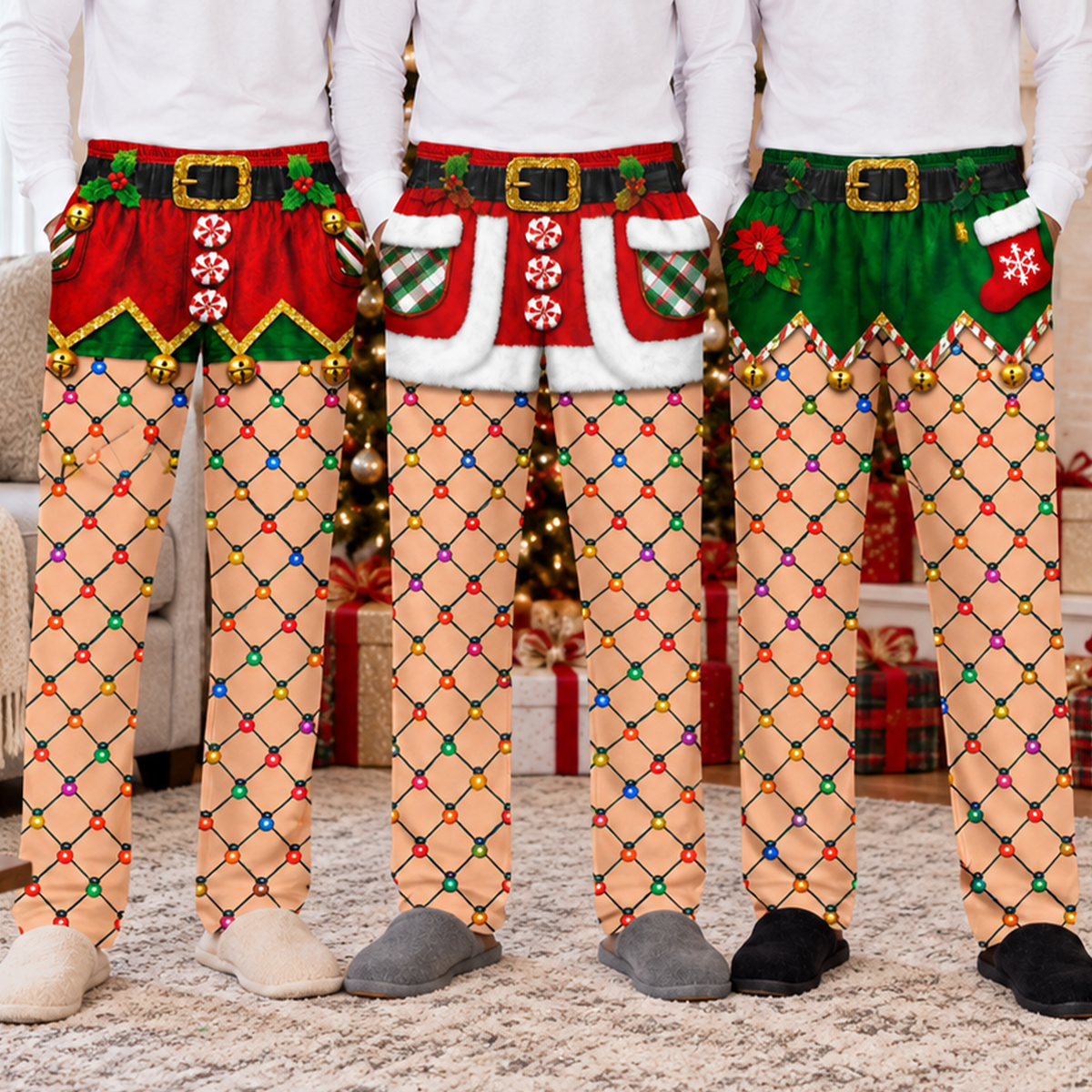 Personalized Santa Elf Costume Sweatpants Gift for Family and Friends LM32 670393
