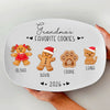 Custom Family Gingerbread Cookie Platter Christmas Family Gift Decor HO82 904178
