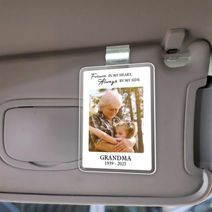 Personalized Memorial Photo Car Visor Clip, Loss Of Dad Gift, Sympathy Gift for Loss of Loved Ones, In Loving Memory, Family Memorial Gifts HO82 900750