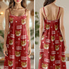 Custom Photo and Name I Love My Cats V-Neck Cami Maxi Dress HA75 892148