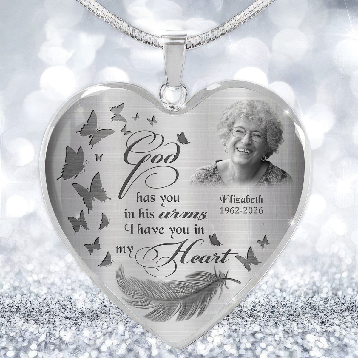 Custom Photo If Love Could Have Saved You Memorial Necklace LM32 899391