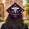Personalized Nurse Class of 2026 RN Grad Graduation Cap Topper CH07 910892