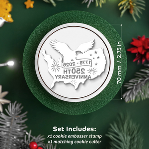 250th U.S Anniversary Bald Eagle United States Cookie Stamp HO82 900658