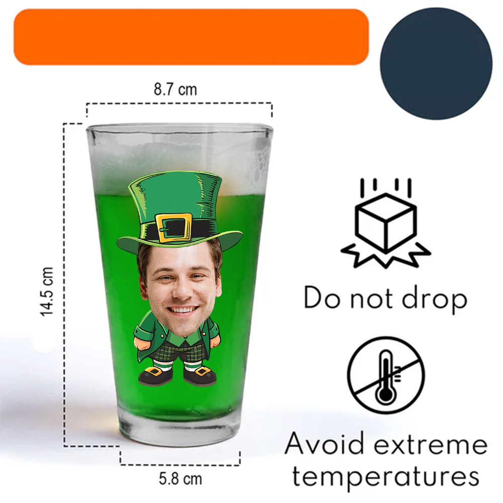 Custom Photo St. Patrick’s Day Beer Glass TH10 898051