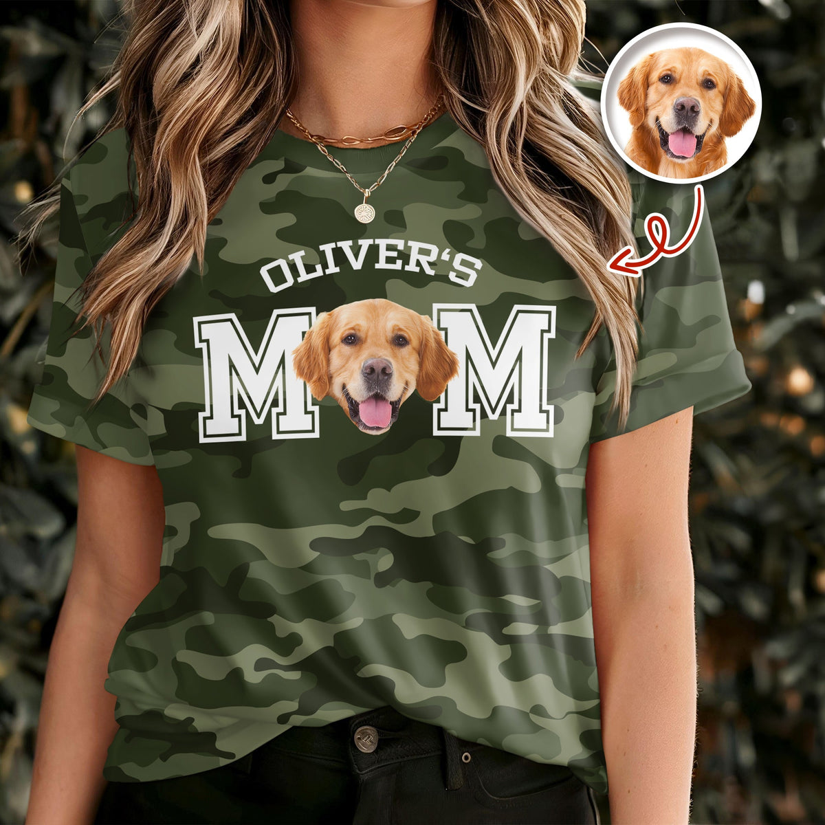 Custom Photo Dog Cat Dad Camo Pattern 3D Shirt Father's Day Gift For Husband, Dad, Grandpa HA75 921398