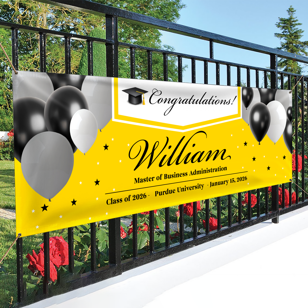 Custom Name Congratulations Banner 2026 - Graduation Decor Gift TH10 898651