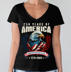 America 250 Years Eagle Independence Day Patriotic Dark Shirt LM32 895255