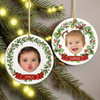Customize Kid Face Ceramic Ornament For Christmas HO82 903746
