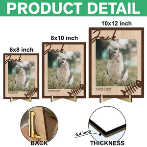 Custom Photo Forever In My Heart 2-Layered Wooden Plaque With Stand Memorial TH10 894231