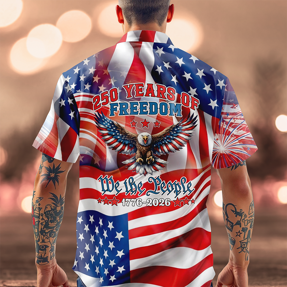 Custom Name 250 Years Of Freedom - We The People 1776-2026 Hawaii Shirt TH10 898821