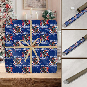 America 250Th Anniversary 1776-2026 Eagle Us Flag Wrapping Paper HO82 900612