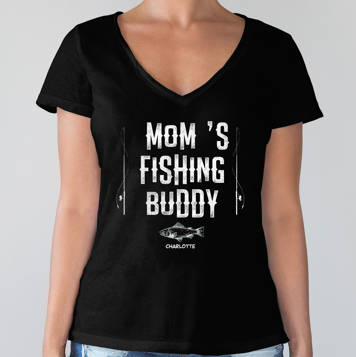 Custom Name Papa's Fishing Buddies Dark Shirt LM32 899241