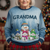 Grandma Grandkids Snowman Together - Personalized Ugly Sweater Christmas Gift For Mom Grandma CH07 899678